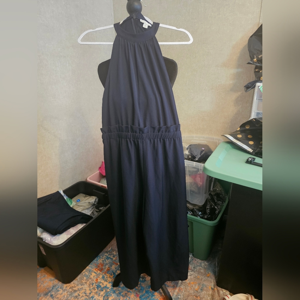Cato Midnight Blue Halter Jumpsuit